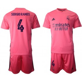 Fußballtrikots Real Madrid Sergio Ramos 4 Kinder 2020-2021 Kurzarm Auswärts-trikot kaufen